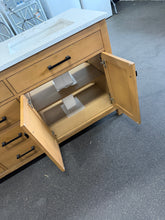Ajiya double sink 72” vanity - new - small chip - see pics- we do not ship