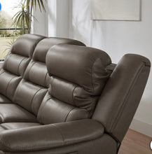Mason Leather Power Reclining Sofa with Power Headrests- new