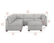 Thomasville Rockford 6-piece Fabric Modular Sectional- new
