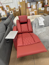 Home Theater Red recliner- right armrest only- we don’t ship