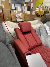 Home Theater Red recliner- right armrest only- we don’t ship