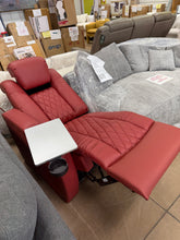 Home Theater Red recliner- right armrest only- we don’t ship