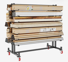 🔥 HEAVY-DUTY ROLLING PIPE &amp; LUMBER STORAGE RACK — $119!