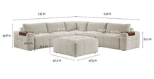 Aiden and Ivy Paige modular 6 piece Sectional- no shipping - new