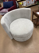 No shipping- Thomasville Davos Swivel Chairs, 2-pack, in Gray.