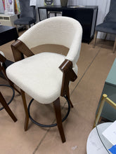 🔥 PAIR OF BRAND NEW BOUCLÉ UPHOLSTERED COUNTER HEIGHT BAR STOOLS — ONLY $149 FOR BOTH!! 🔥