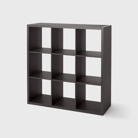 9 Cube Organizer - Brightroom, Black Oak!  -New in The Box
