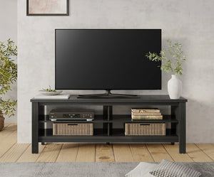 Wampat Farmhouse TV Stand for 65'' TV, Entertainment Center for Living Room, 60 Inch, Black- NEW IN BOX!!!