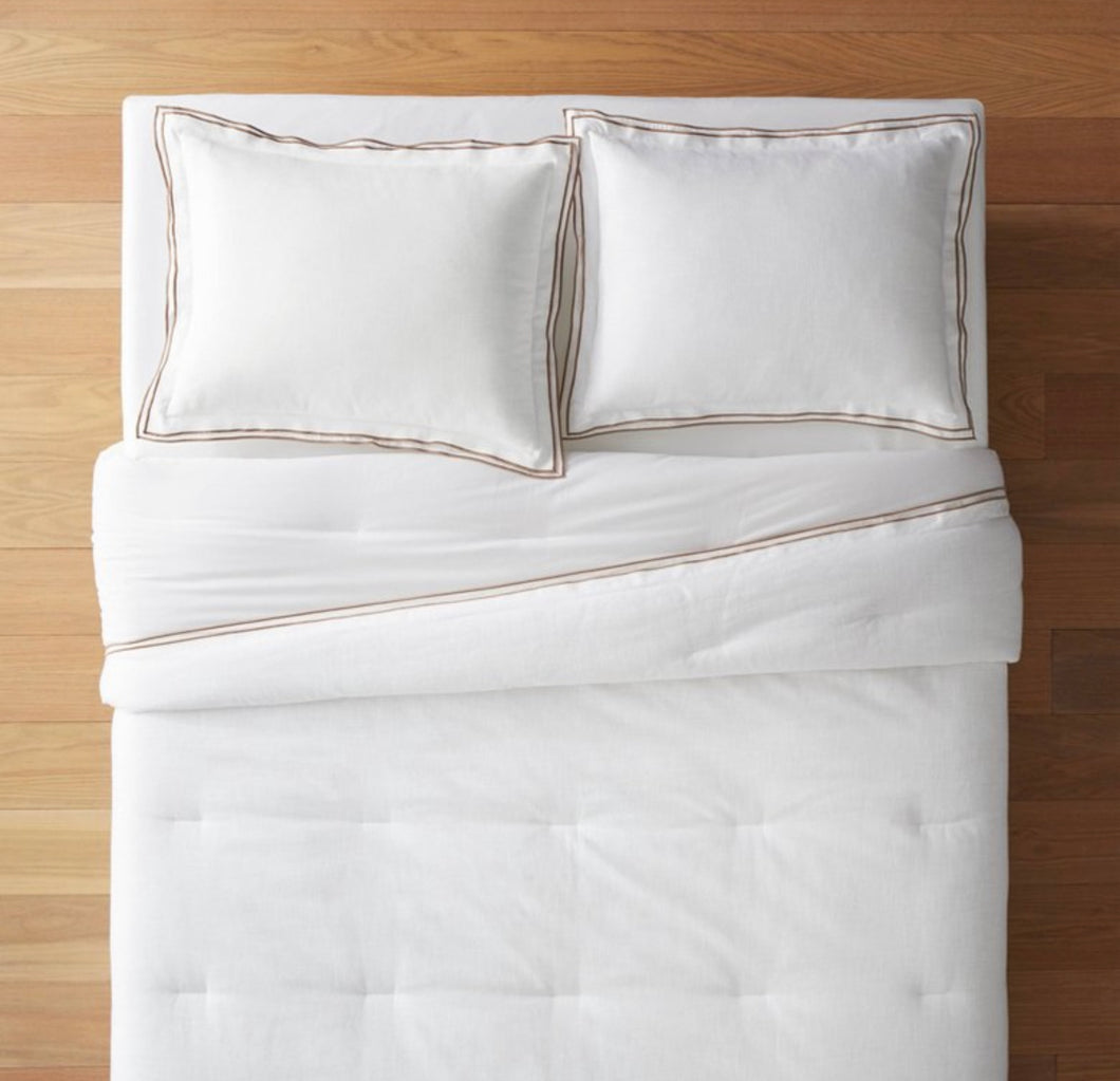 Double Flange Merrow Stitch Comforter & Sham Set - Threshold™ King Size (new)