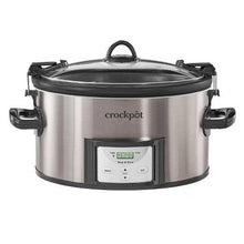 Crock Pot 7qt Cook & Carry Programmable Easy-Clean Slow Cooker - Stainless Steel**New in box**