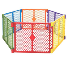 Toddleroo by North States Superyard Colorplay 6 Panel Freestanding Gate- NEW IN BOX!!!