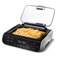 Gourmia FoodStation 5-in-1 Smokeless Grill & Air Fryer with Smoke-Extracting Technology!! LIGHTLY USED, VERY CLEAN!!