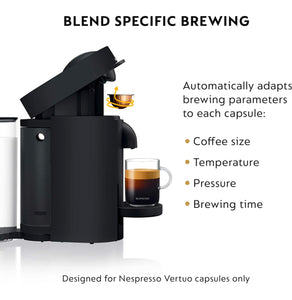 Nespresso VertuoPlus Coffee and Espresso Machine by De'Longhi, 38 ounces, Matte Black!! LIKE NEW, VERY CLEAN!!