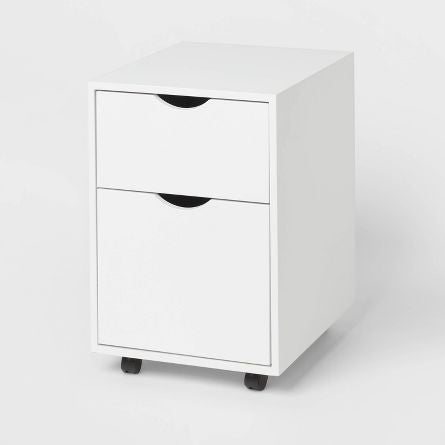 Metal File Cabinet with Two Drawers White - Brightroom!! NEW IN BOX(PHOTOS SHOW PREVIOUS MODEL OUT OF BOX)!!