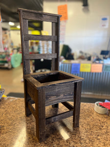 Handmade Ladder Back Chair Planter