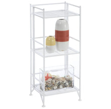 32.5" 3 Tier Folding Metal Shelf White - Breighton Home- NEW IN BOX!!!