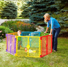 Toddleroo by North States Superyard Colorplay 6 Panel Freestanding Gate- NEW IN BOX!!!