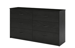 Mainstays Classic 6 Drawer Dresser, Black Oak! (NEW IN BOX)