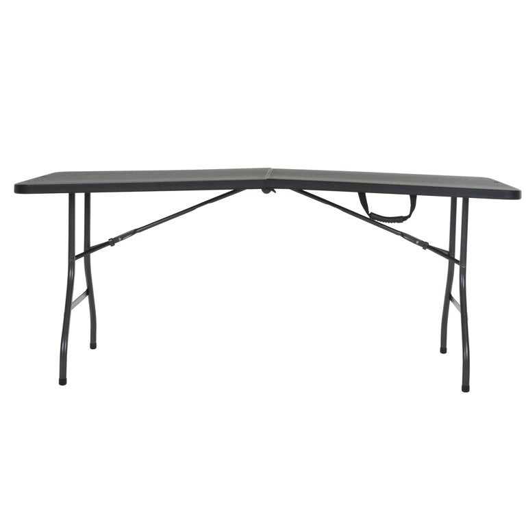 Cosco 6 Foot Centerfold Folding Table, Black!  -Brand new-