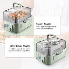 BUYDEEM G563 5-Quart Electric Food Steamer for Cooking, Stainless Steel Steamer Tray & Glass Lid, Cozy Greenish, 1500W!

Brand new in the box 