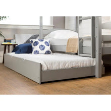 Walker Edison Furniture Company Grey Solid Wood Twin Trundle Bed Frame (Trundle Unit Only)**New in box**