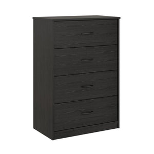 Mainstays 4-Drawer Dresser, Black Oak  **New in box**