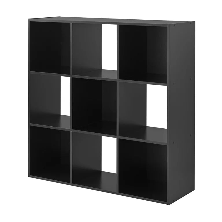Mainstays 9-Cube Storage Organizer, Black**New in box**