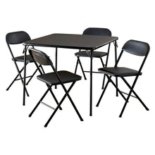 Cosco 5-Piece Card Table Set, Black**New in box**