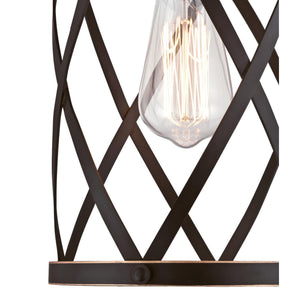 Westinghouse Lighting 6362200 Isadora One-Light Mini, Oil Rubbed Bronze Finish with Highlights Indoor Pendant,**New in box**