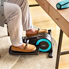 Cubii Jr. Seated Elliptical with Built-in Display Monitor and Mat! (NEW IN BOX)