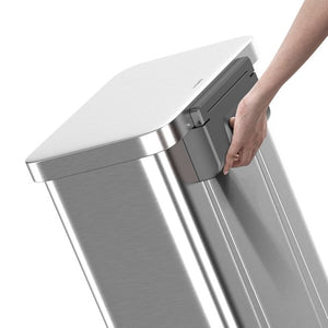 Qualiazero 20 Gallon Trash Can, Stainless Steel Step On Kitchen Trash Can, Stainless Steel!  -Brand new in the box