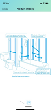 Moen Ultima 36-Inch Designer Bathroom Grab Bar with Curl Grip, Chrome- NEW!!!