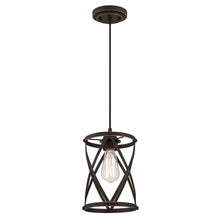 Westinghouse Lighting 6362200 Isadora One-Light Mini, Oil Rubbed Bronze Finish with Highlights Indoor Pendant,**New in box**