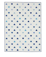 Gap Home Kids Tiny Hearts Area Rug, Blue, 5'2"x7- NEW IN PLASTIC!