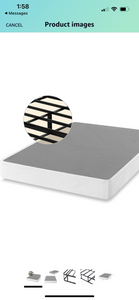 Zinus 9" Metal Smart Box Spring with Quick Assembly, Mattress Foundation, Queen!! NEW IN BOX!!