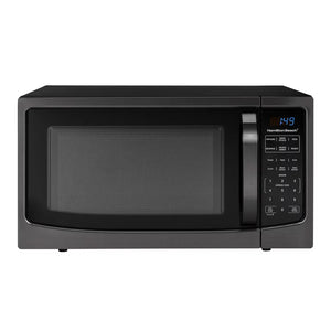 Hamilton Beach 1.6 Cu. Ft. Black Stainless Steel Countertop Microwave Oven!! (New in box)