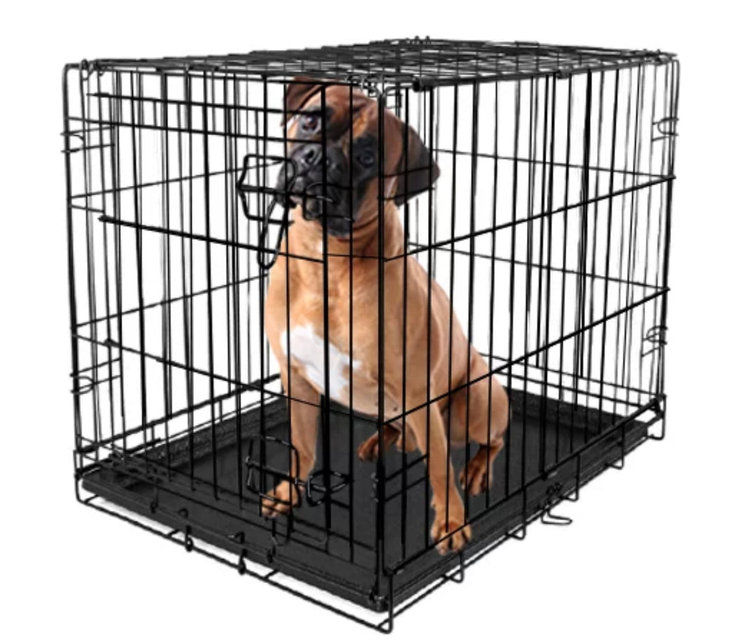 Vibrant Life, Single-Door Folding Dog Crate with Divider, XX-Large, 48