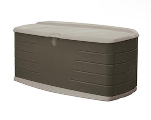 Rubbermaid Outdoor Large Deck Box with Seat, Green, 90 Gallon- NEW AND ASSEMBLED!!!!
