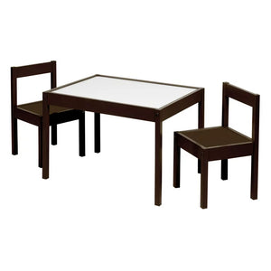 Your Zone 3 Piece Dry Erase Activity Table Play Set - Espresso, 25''x19''x18''**New in box**