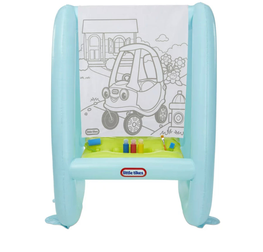 Little Tikes® 3-in-1 Paint & Play Backyard Easel Inflatable Outdoor Art with Accessories for Kids, Children, Boys & Girls 3+ years- NEW IN BOX!!!