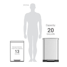 Qualiazero 20 Gallon Trash Can, Stainless Steel Step On Kitchen Trash Can, Stainless Steel!  -Brand new in the box
