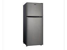 Galanz 4.6. Cu ft Two Door Mini Fridge with Freezer, Stainless Steel Look!! NEW OUT OF BOX!!