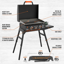 Blackstone Adventure Ready 22" Propane Griddle with Stand and Adapter Hose!! NEW IN BOX!!