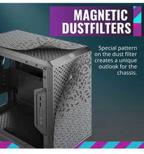 Cooler Master MasterBox Q300L Micro-ATX Tower with Magnetic Design Dust Filter, Transparent Acrylic Side Panel, Adjustable I/O & Fully Ventilated Airflow, Black- NEW IN BOX!!!!